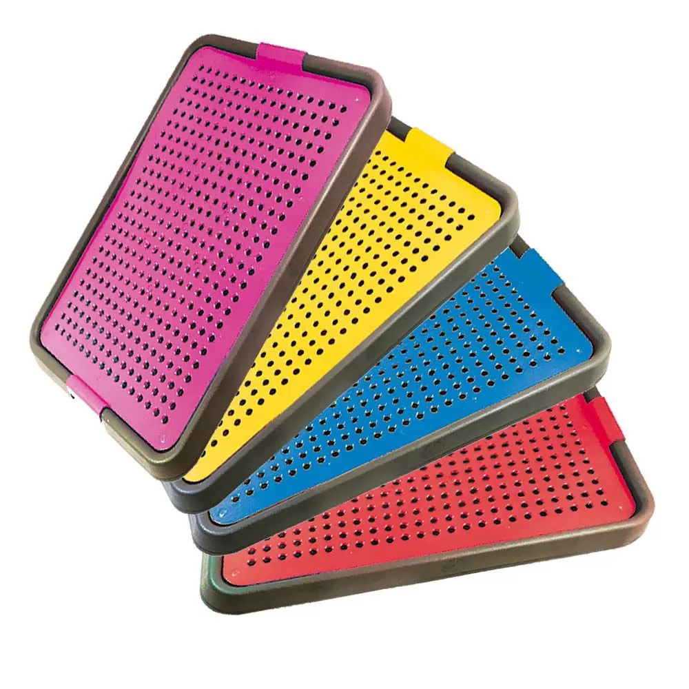 Поддон-туалет Furacao для животных с сеткой, цвет черно-синий, 57х42х3см  0833