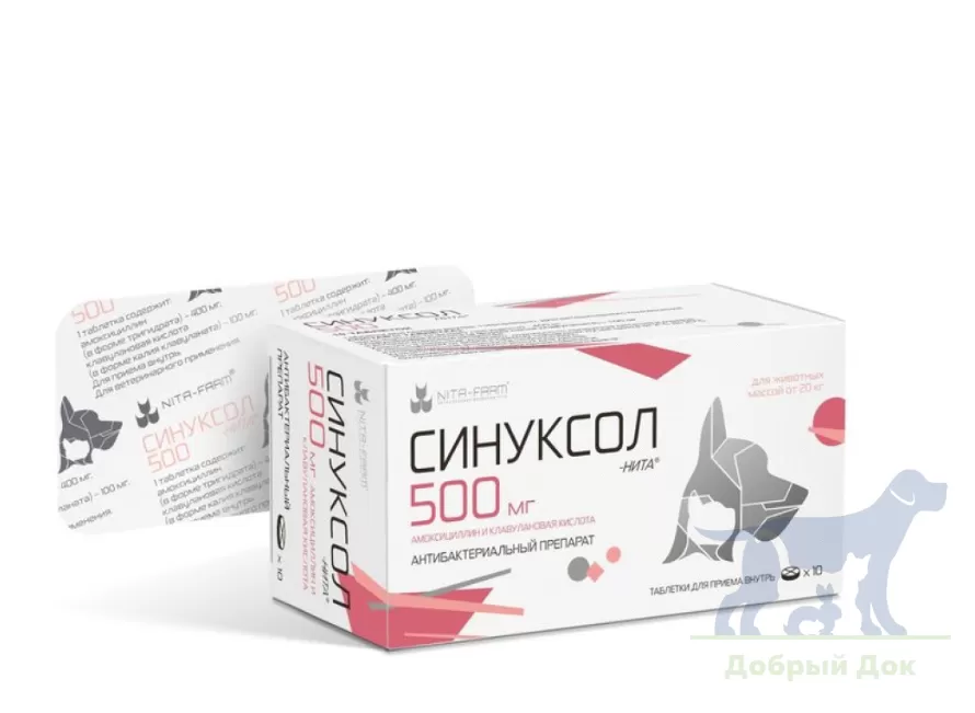 Синуксол-Нита 500, 10 таблеток