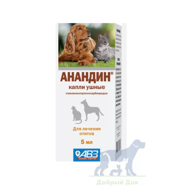 Анандин, капли ушные, 5мл