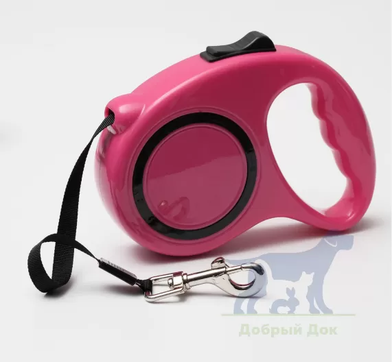 Автоматическая рулетка-поводок "Classic"для кошек и мелких собак до 5 кг лента 3м