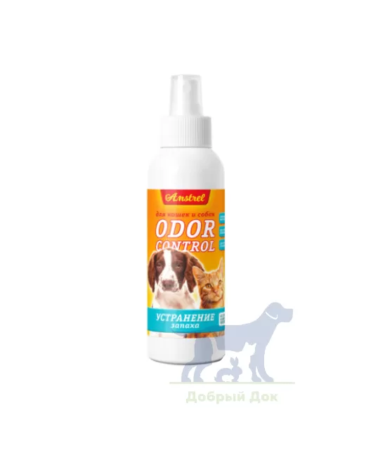 Средство для устранения запаха из лотков и наполнителя Amstrel «Оdor control», 200мл