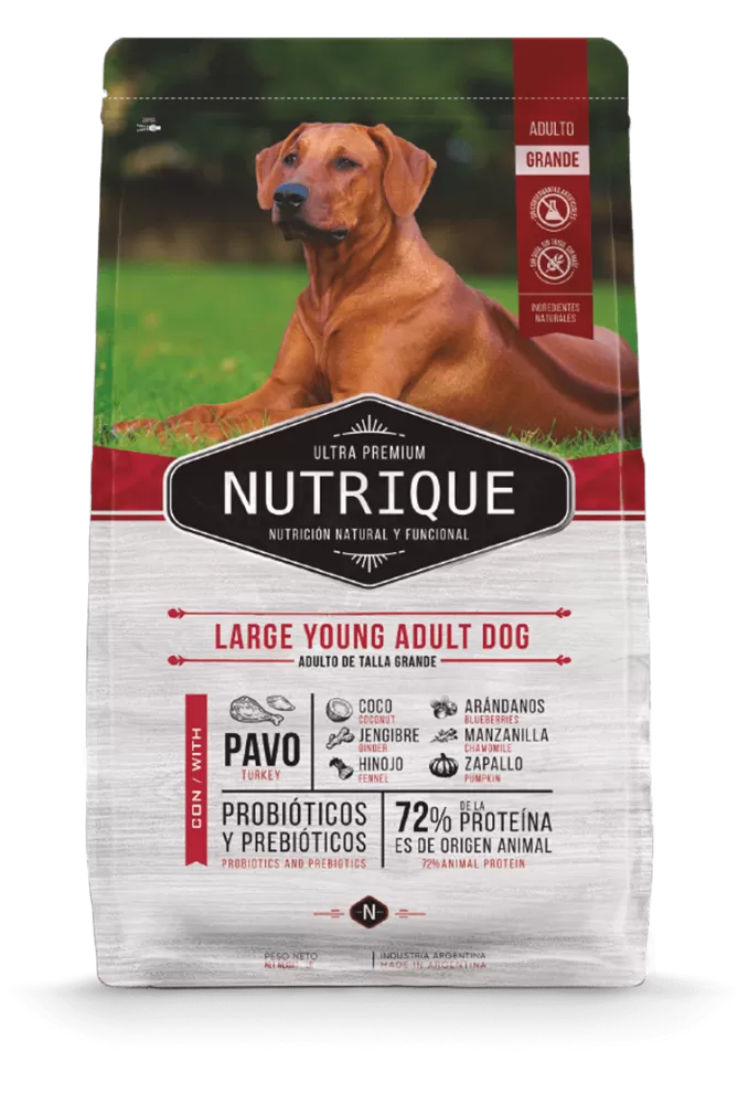 Виталкан Nutrique Large Young Adult Dog для собак крупных пород, индейка-свинина-яйцо, 15кг