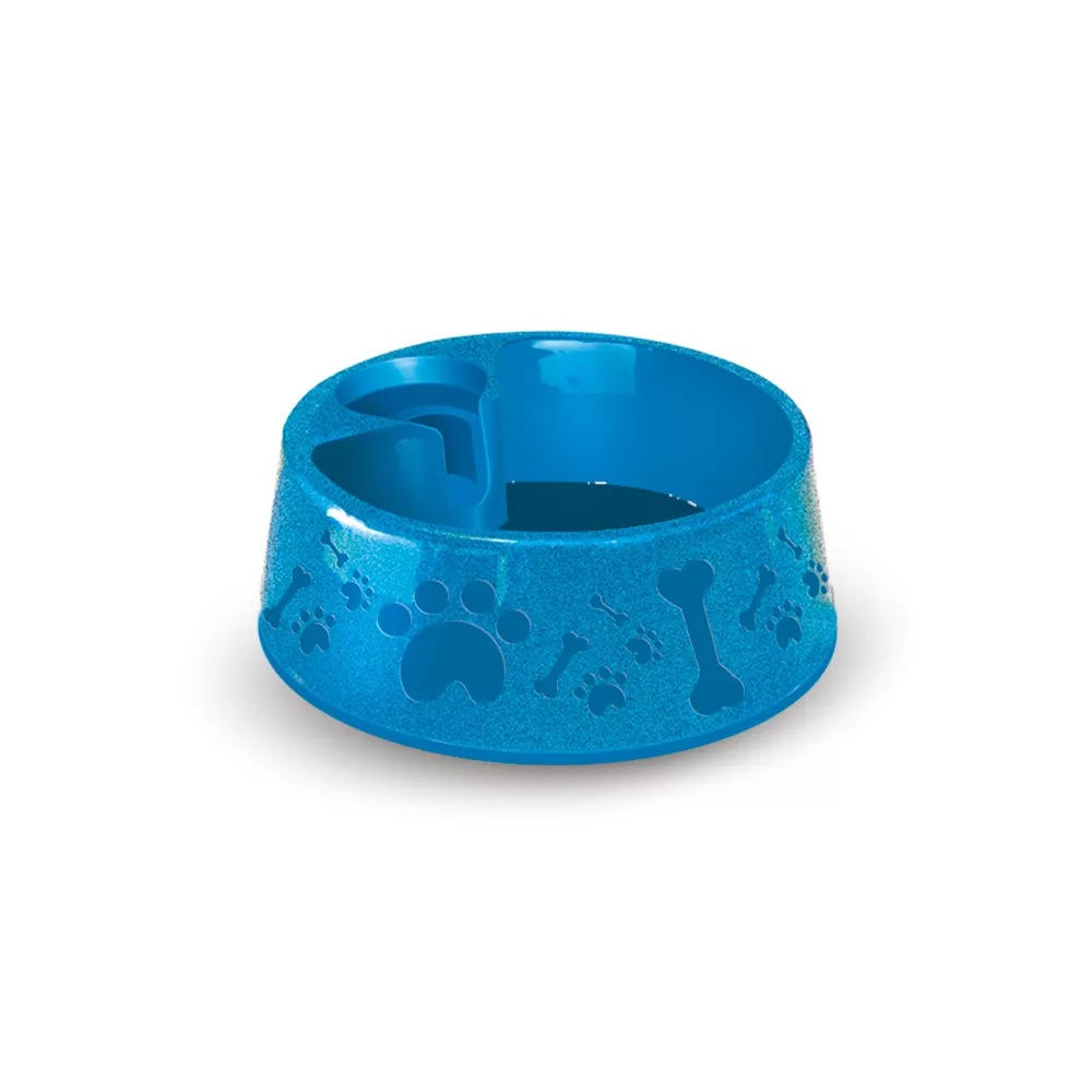 Миска для воды Furacao с выемкой для бутылки, 1600мл, цвет синий 01057