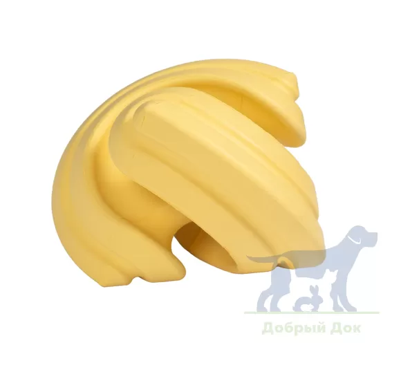 Игрушка интерактивная для собак из  натурального каучука Chewtastic Geometrics  Geo-Gem, горчичный