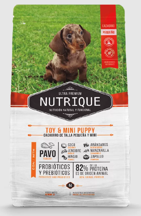 Виталкан Nutrique Toy & Mini Puppy, для щенков мелких пород с индейкой и яйцом