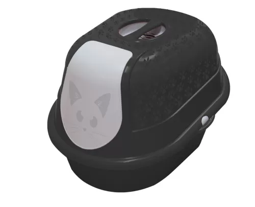 Туалет-домик Furacao для кошек, цвет черный  01431