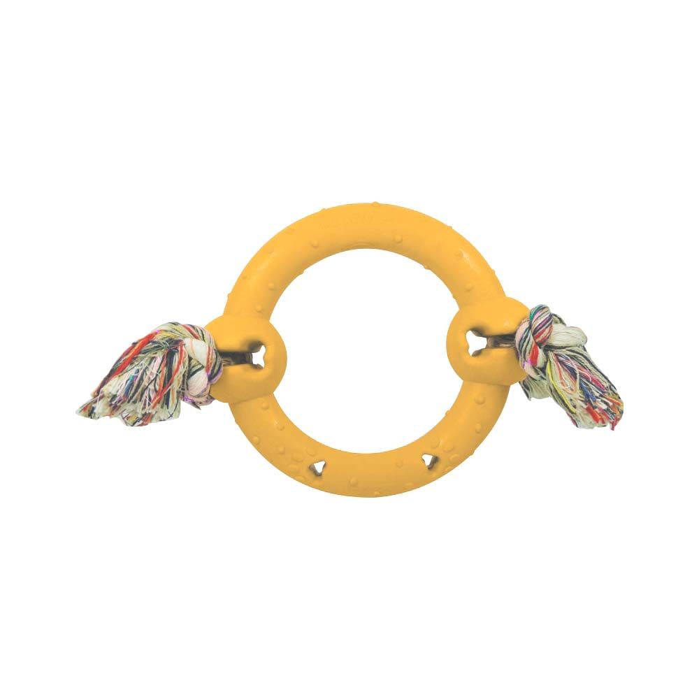 Игрушка Furacao для собак мелких и средних пород Кольцо с канатом, цвет в асс-те  0475