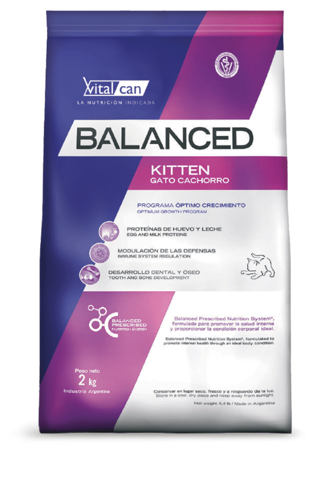 Виталкан Balanced Cat Kitten для котят, курица