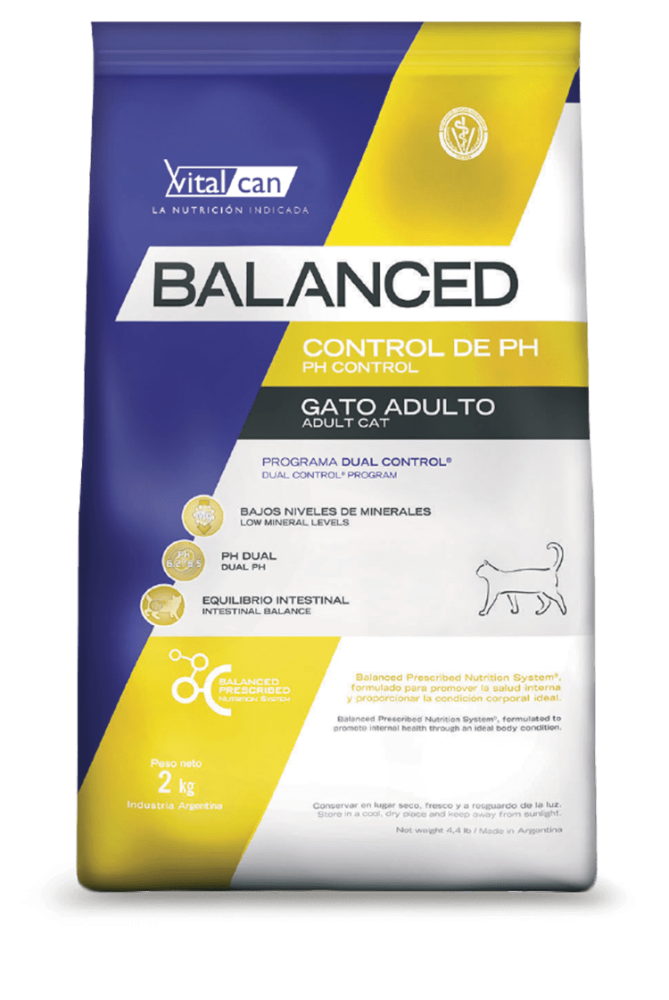 Виталкан Balanced Cat PH Control All ages для кошек всех возрастов, профилактика МКБ, курица