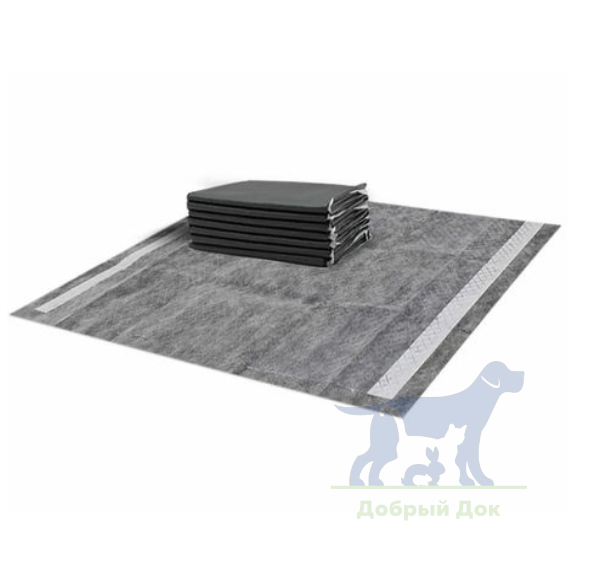 Пеленки угольные для животных 60*60см, 100шт в упаковке