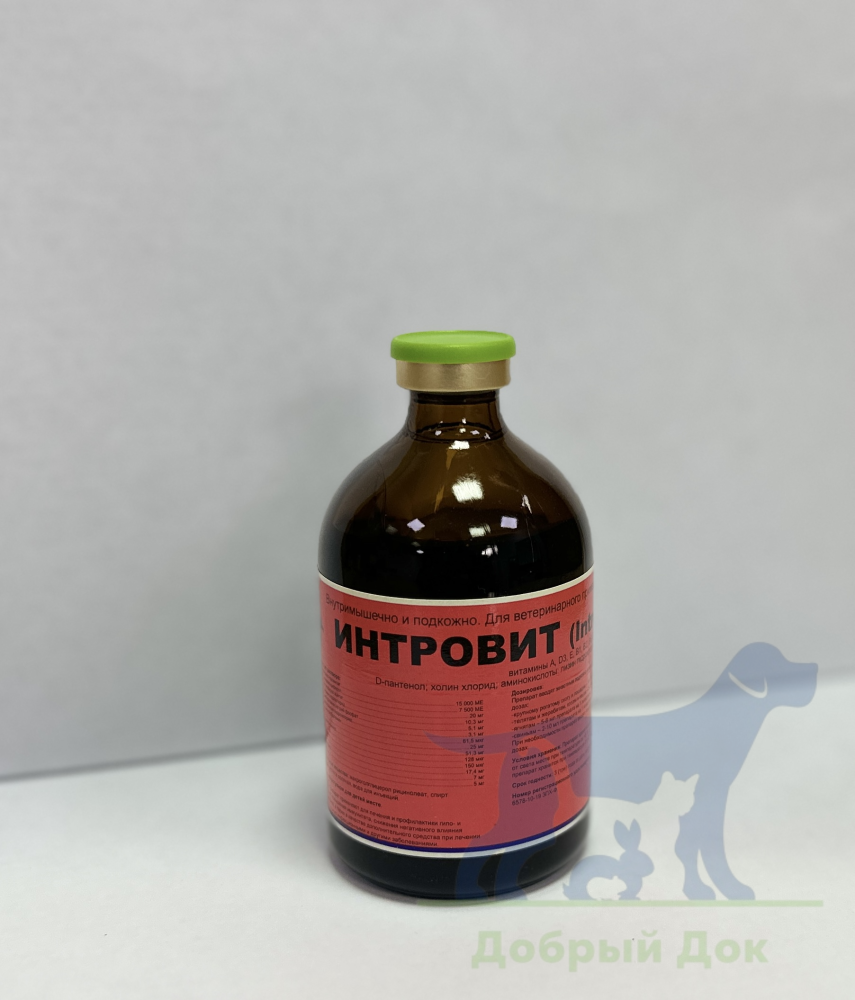 Интровит, раствор для инъекций, 100мл