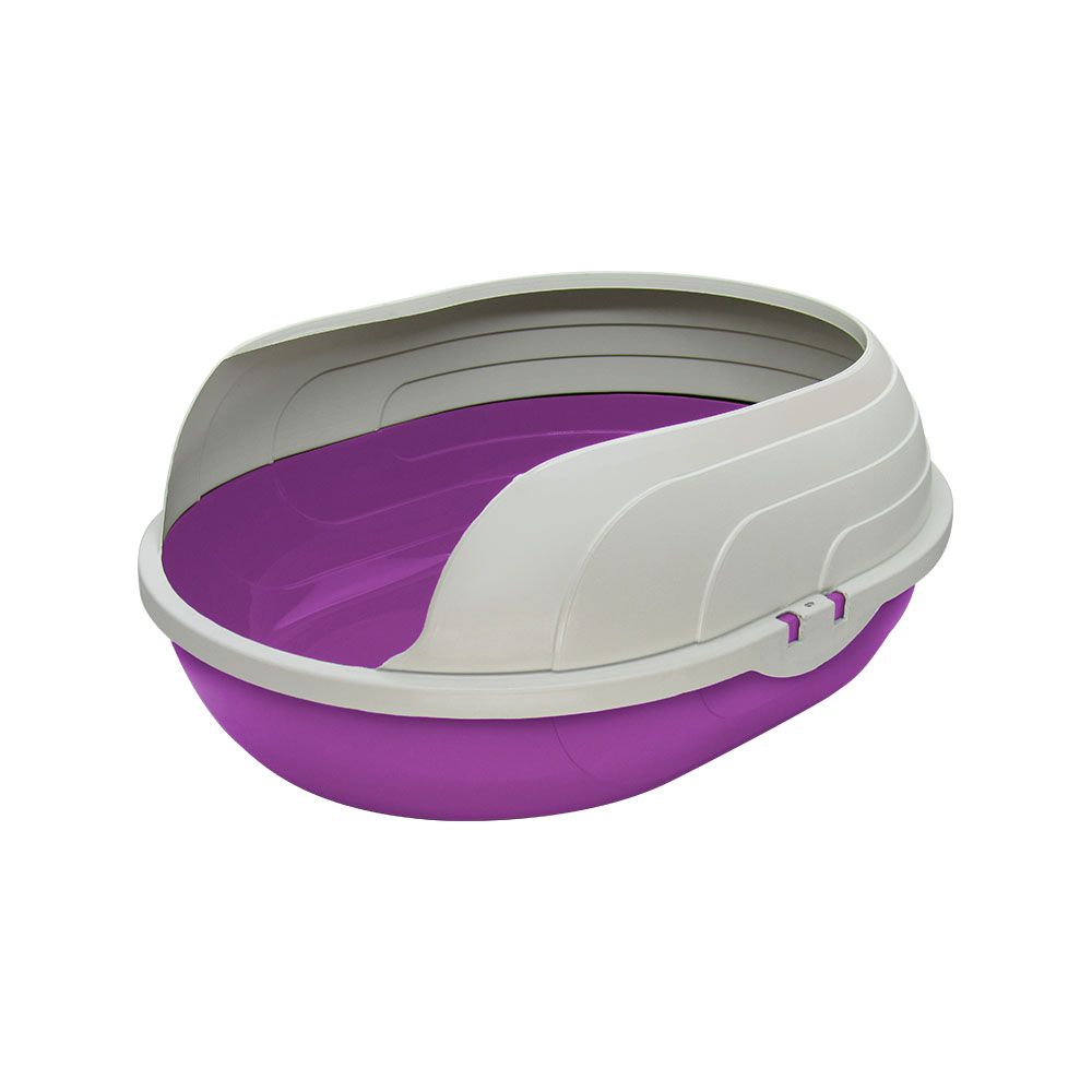 Туалет Furacao для кошек с высоким бортом, цвет фуксия 01786