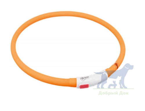 Ошейник светящийся, силиконовый, 65 см