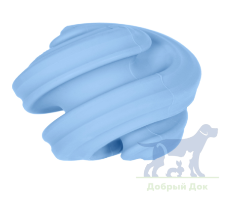 Игрушка интерактивная для собак из  натурального каучука Chewtastic Geometrics Geo-Hex, голубой 